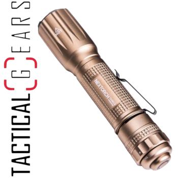 NEXTORCH TA30CS OPERATOR  1600 LUMEN TACTICAL LED TASCHENLAMPE SAND MIT NANO- KERAMIK GLASBRECHER UND STROBOSKOPFUNKTION